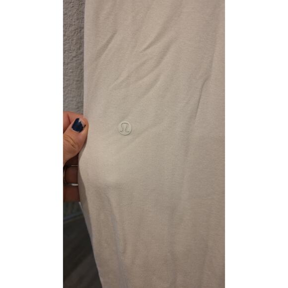 Lululemon Womens Ivory Wide-Leg Pull On Sweatpants Size M Pockets 30 - Picture 9 of 12